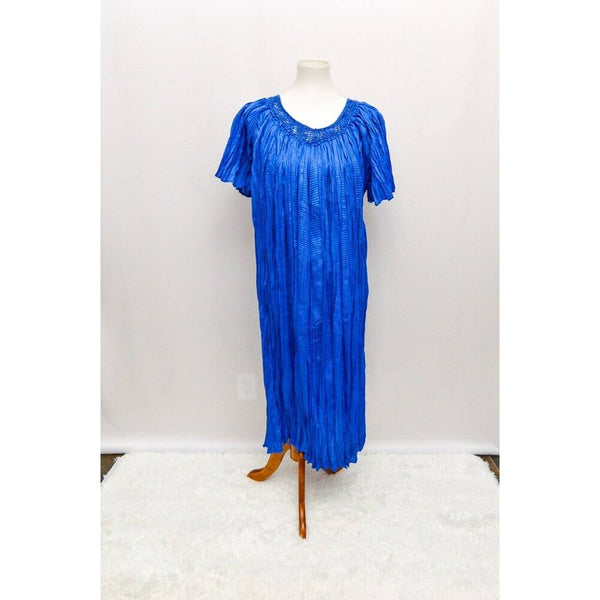 Vintage Premier Intimates womens housedress blue XL+ 90s