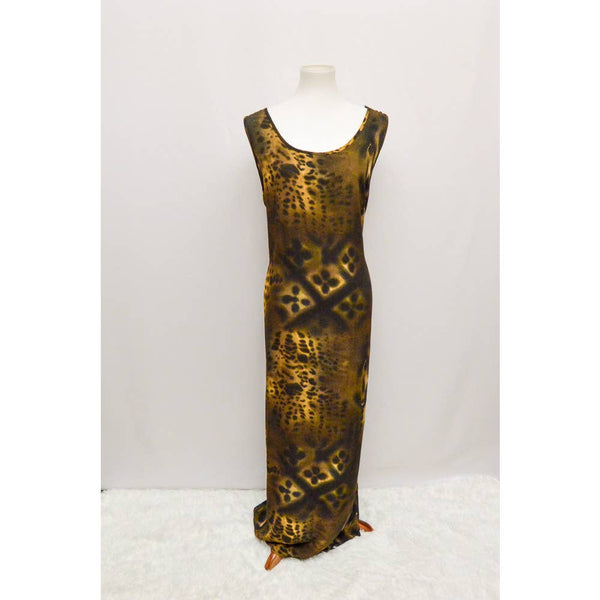 Vintage California Krush brown animal print maxi XL 80s