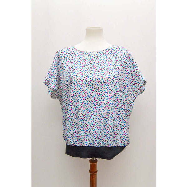 Vintage Judy Bond womens blouse 2X 80s