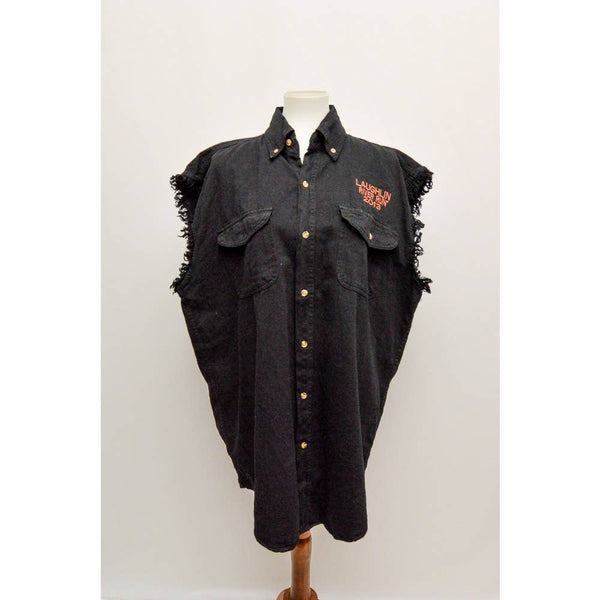 Mens Laughlin 2013 River run bikerwear 2X black shirt